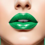 green lipstick