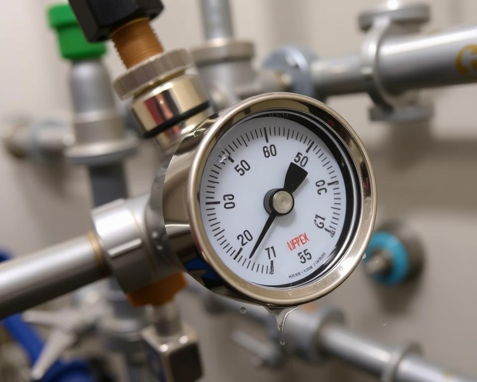 water pressure gauge installation